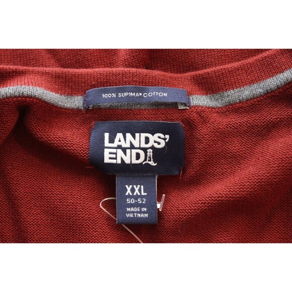 Lands End Men's Sweater XXL 50-52 100% Supima Cotton Classic Preppy Causal - Picture 12 of 13